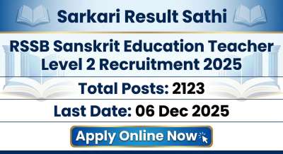 RSSB REET Mains Level 2 Recruitment 2025