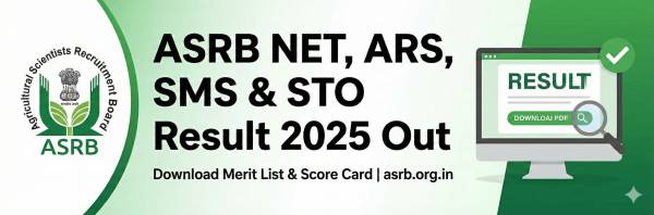 ASRB NET, ARS, SMS & STO Result