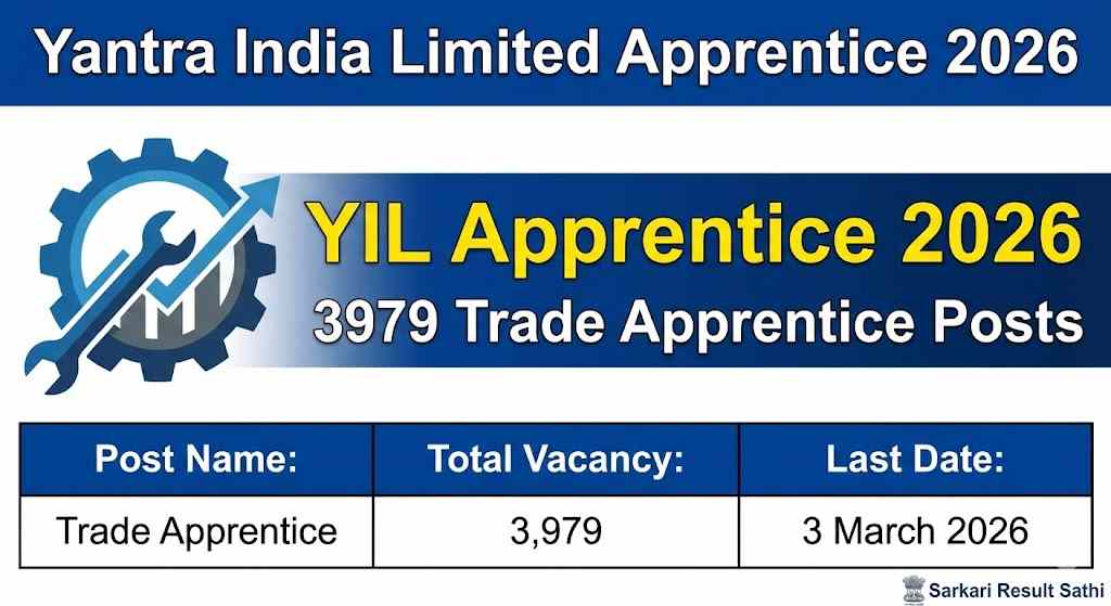 Yantra India Limited Apprentice 2026