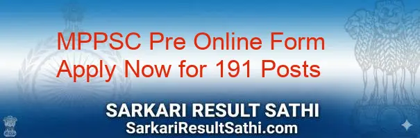 MPPSC Pre Recruitment 2026 Notification